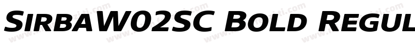 SirbaW02SC Bold Regular字体转换